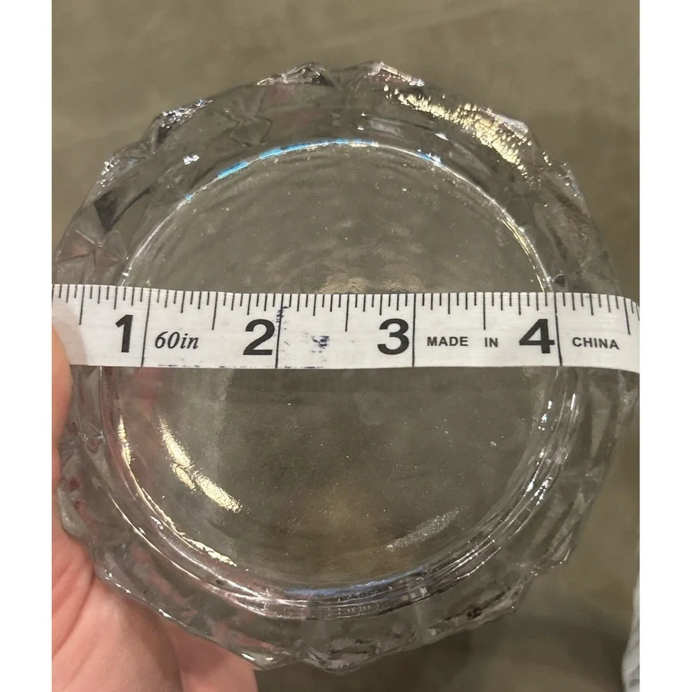 Stunningly unique Prism Clear Glass Vase 4.5